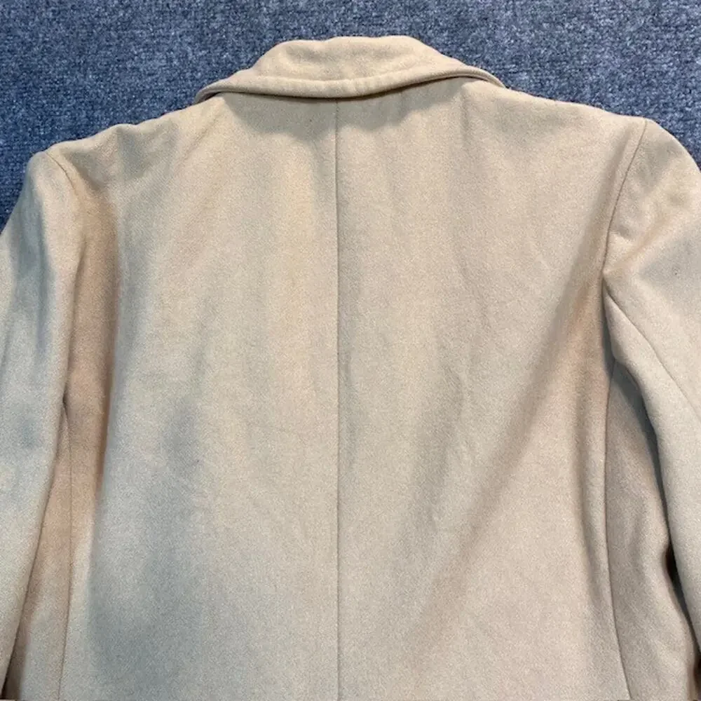 Banana Republic Camel Wool Double Breasted Peacoat Jacket Coat Womens Small